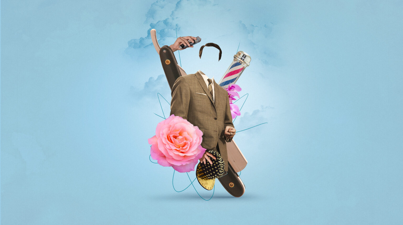 Illustrazione digitale stampata su tela per Two Hair Studio